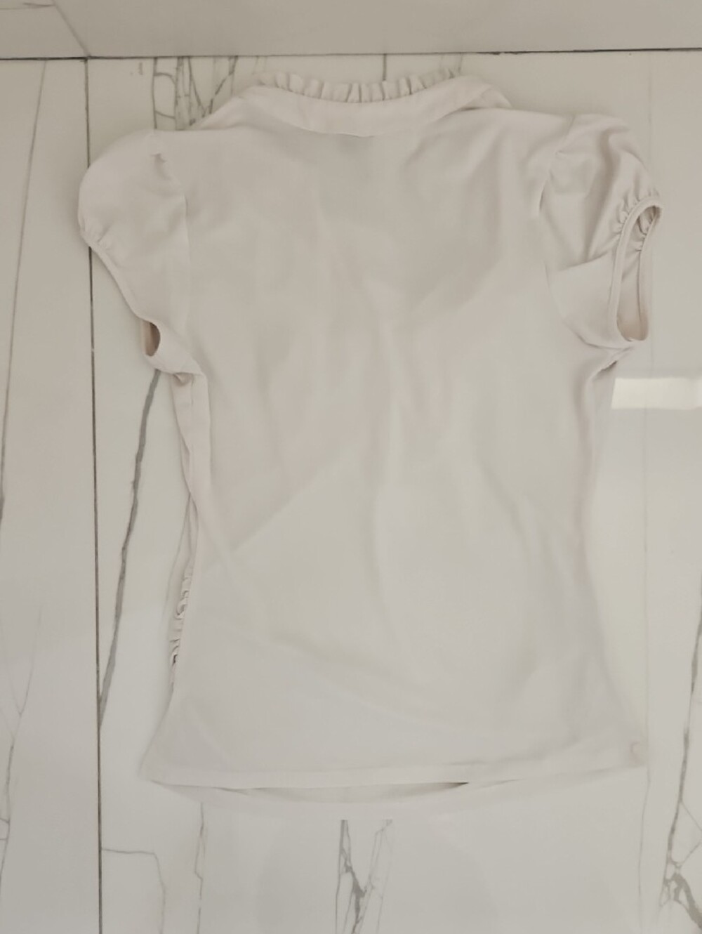 HeartSoul Cream Ruffle Front Top - Picture 6 of 6